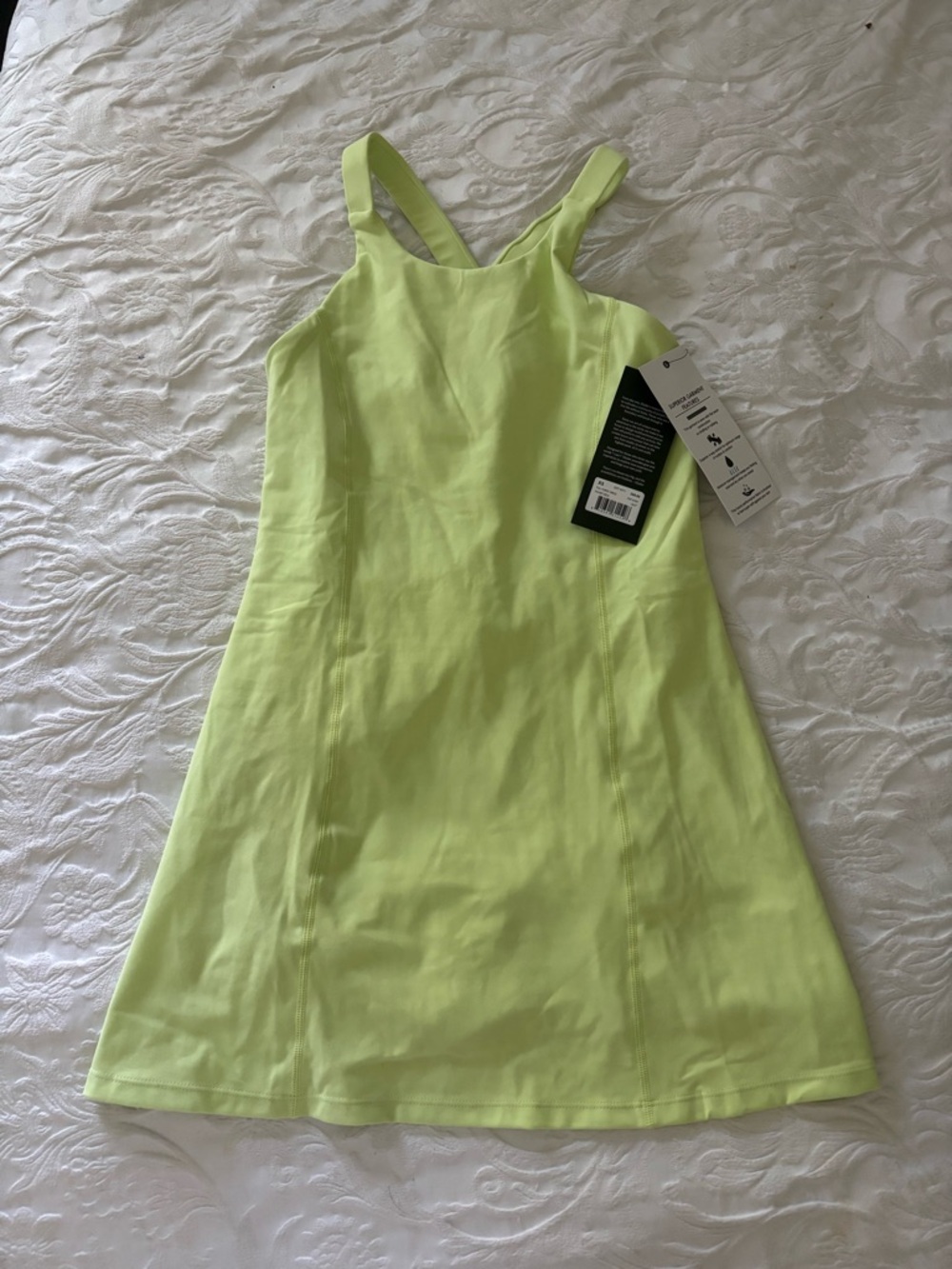 Glyder Neon Lime Active A-Line Mini Dress